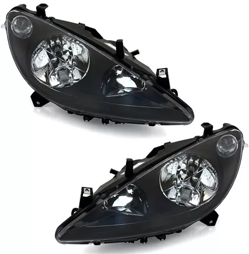 Neues Set H1 H7 Scheinwerfer Blinker Schwarz Passend Für Peugeot 307 2000 - 2005