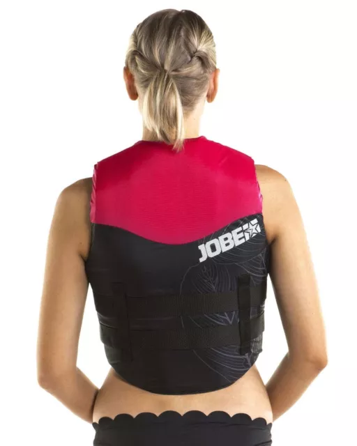 Jobe Nylon Vest Femmes Rose Vif Gilet de Sauvetage Sup Ski Nautique Jetski Rider 2