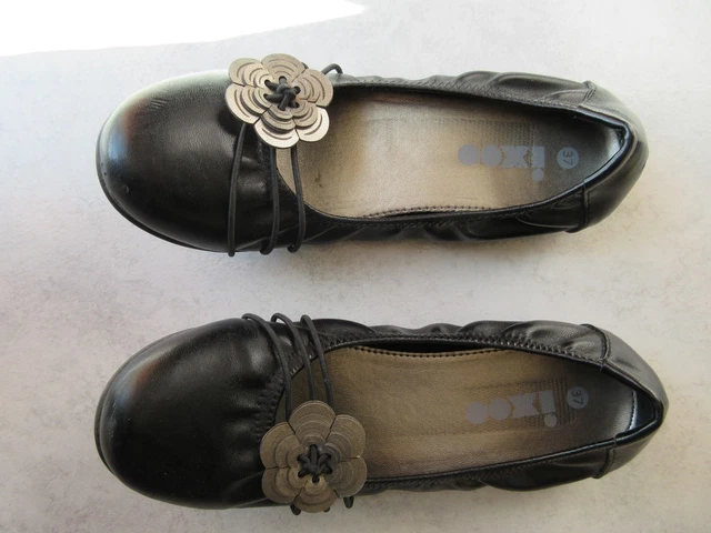 Ballerines Geox Respira Cuir Noir Pointure 37 - Excellent état Occasion