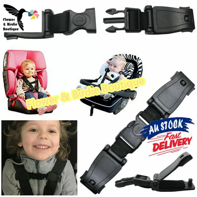 Baby Car Safety Seat Strap Clip Child Harness Chest Belt Buggy Buckle Lock AU