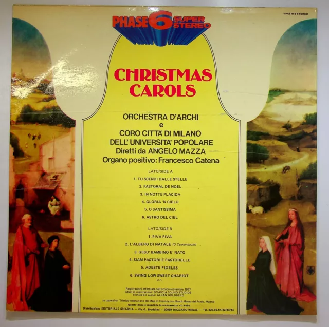 EBOND Strings Orchestra - Christmas Carols Vinile - Phase 6 Super V089064 2