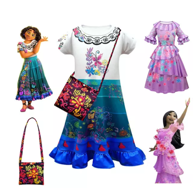 Costume Mirabel Principessa Charme Ragazze Festa Abito Fantastico Bambini Regali di Compleanno