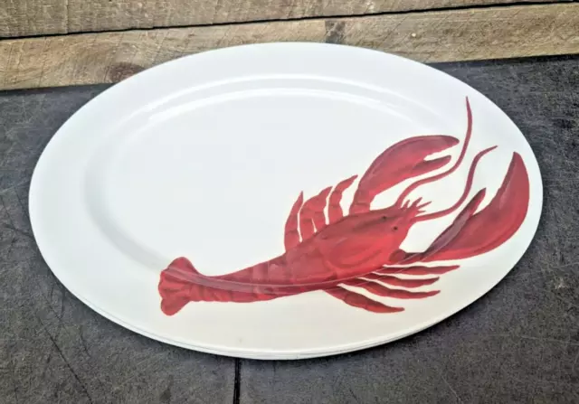 SET OF 4 Lobster Seafood Melamine Oval Platters Plates by Kane Home ...