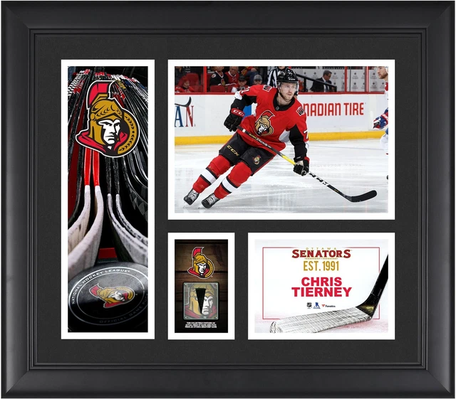 Chris Tierney Ottawa Senators Framed 15x17 Collage & Piece of GU Puck