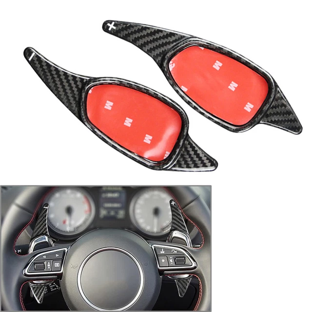 2 Palettes De Changement De Vitesse Rallongées Pour Audi A5/S5/RS5 2007-2011 - Alliage Aluminium, Rouge