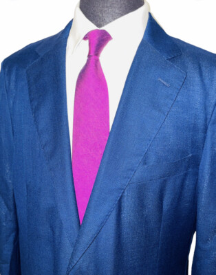 Minimal Structure Custom J Hilburn Hopsack Sport Coat Sz 44Xl Vitale Barberis