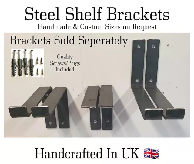 Heavy Duty  Shelf Brackets Scaffold Board Shelving Brackets Rustic Steel Metal