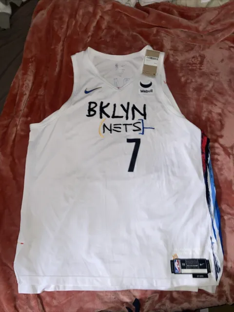 100% Authentic Kevin Durant Nike Brooklyn Nets City Jersey Size 3XL 58