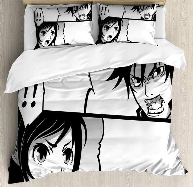 Anime Housse de Couette Cartoon Comic japonais