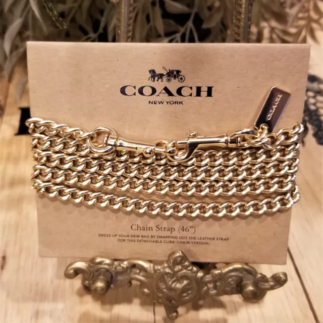 COACH Silver 46 Shoulder Crossbody CURB BAG CHAIN Replacement ACCESSORY  STRAP