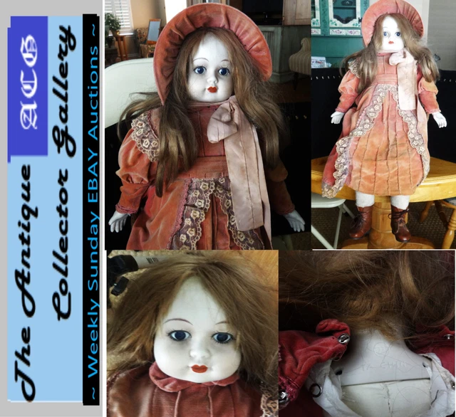 VINTAGE ENESCO HOUSE Of Global Art TA Chin Victorian Bisque China Doll