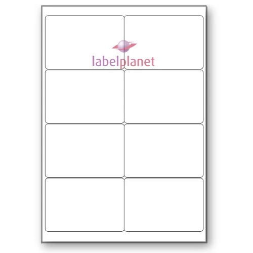 8 PER PAGE White Blank A4 Sticky Address Addressing Laser Labels Label ...