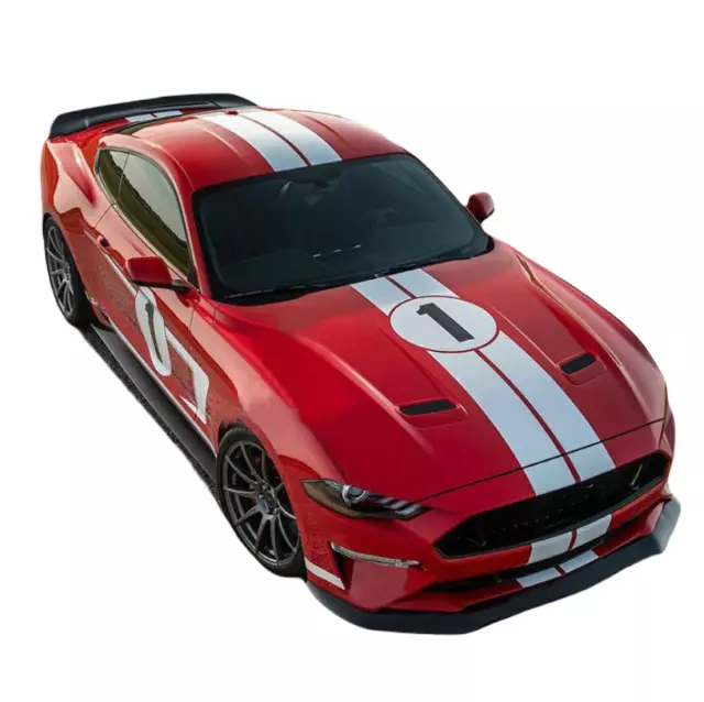 Graphic Racing Stripe Car Sticker for Ford Mustang Hood Roof Rear Side Decals