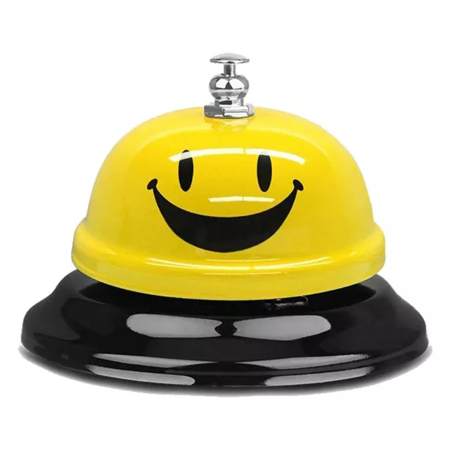 Call Bell Reception Desk Restaurant Hotel Kitchen Service Steel Smiley Face SD8