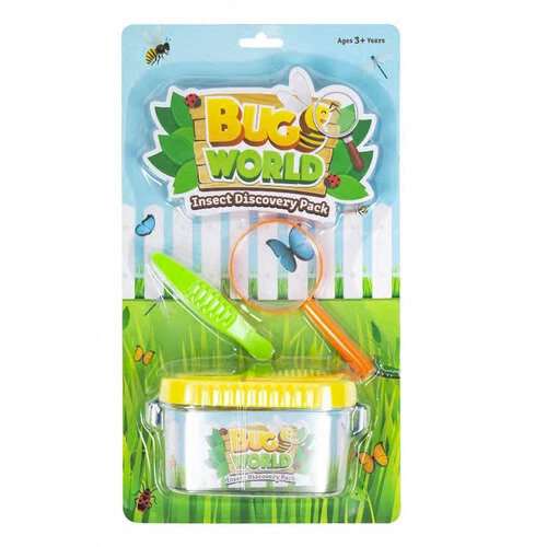 Bugs World Insect Discovery with Container Magnifier Tweezers Kids Toys Kit