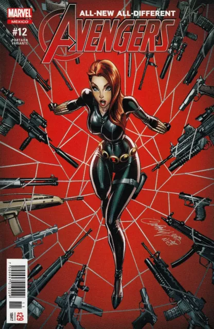 MARVEL Mexico BLACK WIDOW #1 J. Scott Campbell Variant