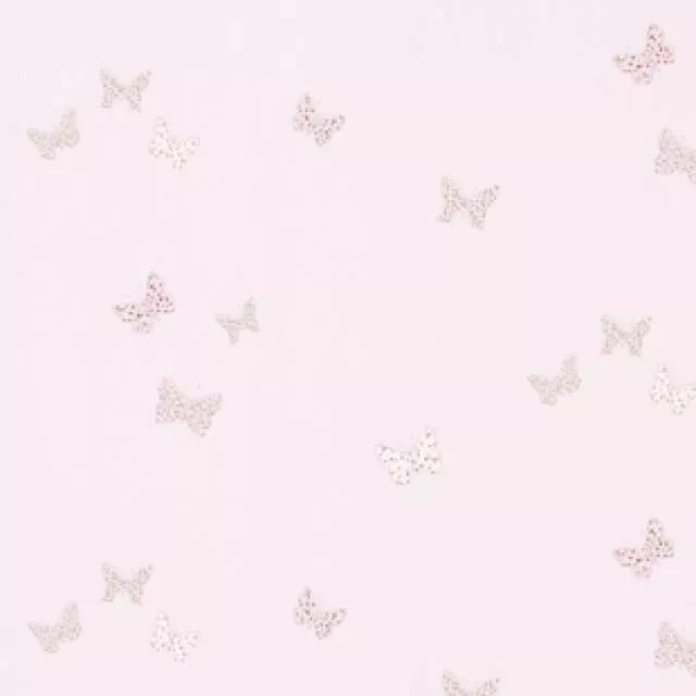 Laura Ashley Pink Wallpaper Bella Butterfly - Pearlescent Kids/Girls 1 Roll