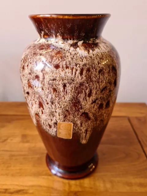 Fosters Honeycombe Cornish Pottery 20 Cms High Vase