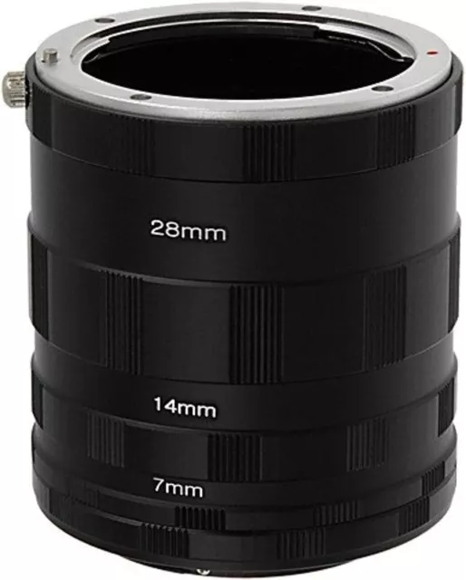 Macro Extension Tube Set use w/ Nikon F Mount Cameras for Close-up Photography