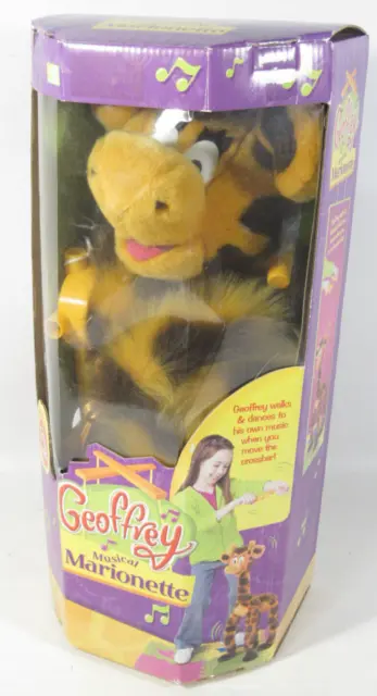 VTG 2002 Geoffrey Musical Marionette Plush Puppet Toys R Us Exclusive New