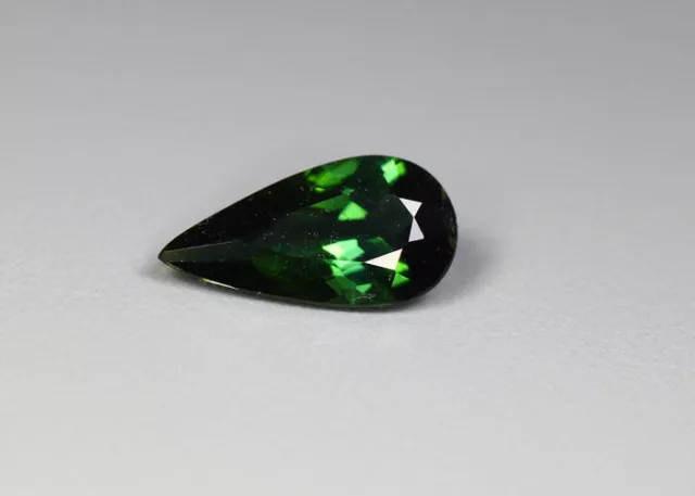 0.84 Cts_Shimmering Rare Loose Gemstone_100 % Natural Green Tourmaline_Africa