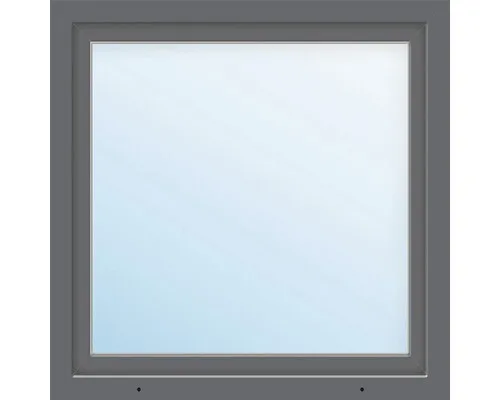 Kunststofffenster 1-flg. ARON Basic weiß/anthrazit 700x650 mm DIN Links