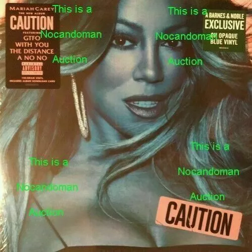 Nuevo Sellado Precaución Mariah Carey Vinilo Azul Gtfo Contigo Distancia Sin Retrato