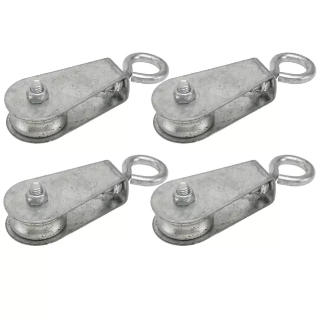 4PCS Singola Puleggia Rigging Gru A Torre Sollevamento Gru Girevole Gancio