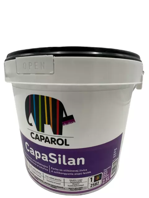 Caparol CapaSilan Siliconharz-Innenfarbe Stumpfmatt weiss 2,5L
