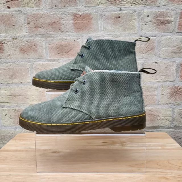 DR MARTENS MAYPORT Chukka Boots Womens 6 Green Canvas Twill Desert Style 35.99 PicClick UK