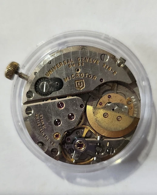Mouvement De Montre Mécanique Vintage Universal Genève - Calibre Squelette - Pour Pièces/Réparation