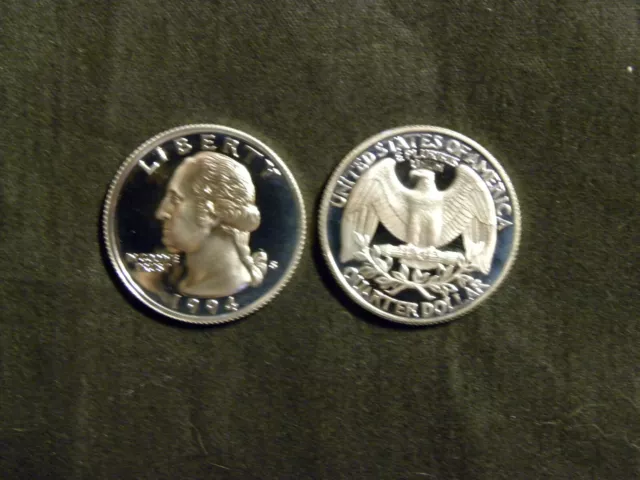 1994 S Proof Silver Washington Quarter Fresh From Proof Sets