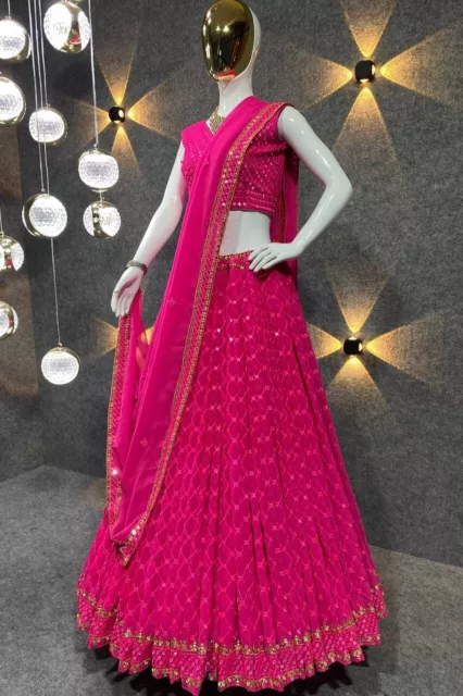 Wedding Indian Party Wear Bridal Lehenga Choli Pakistani Lengha Ethnic