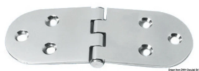 Charnière Inox 160x60 MM Marque Osculati 38.455.03