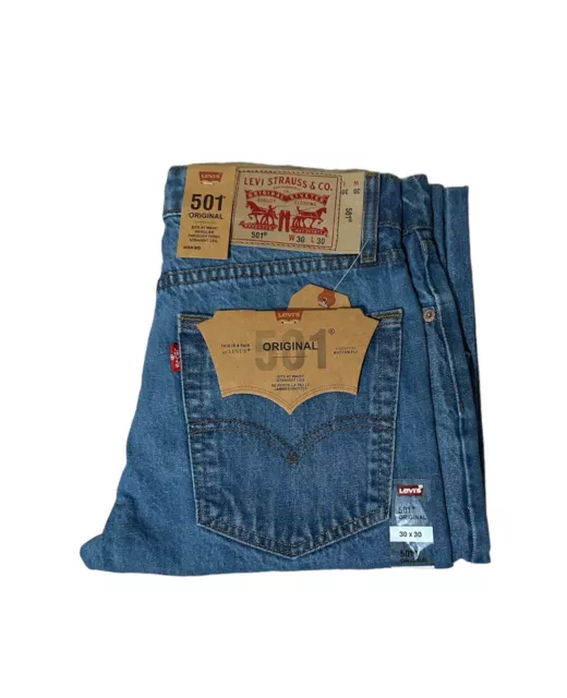 Levis® 501 Mens Denim Jeans Original Fit Straight Pants