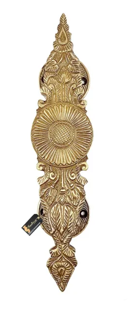 Handmade Antique Brown Finish Ethnic Indian Design Brass Door Handle