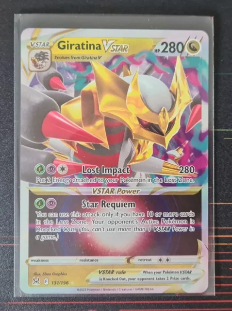 POKEMON GIRATINA V ASTRO 131/196 LOST ORIGIN CARD in Italian