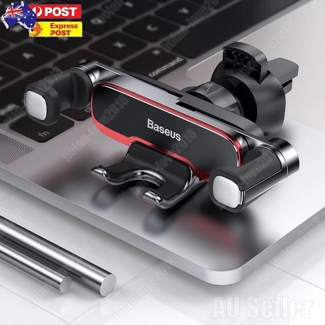 Baseus Car Phone Holder Bracket Metal Gravity Auto Air Vent Cellphone Stand