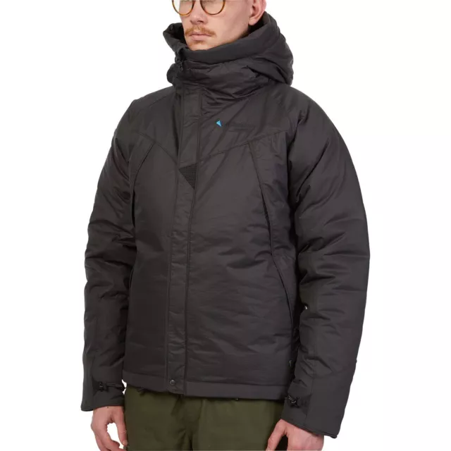 Klattermusen Mens Farbaute Down Jacket Outdoor Windproof Water Repellent - Black