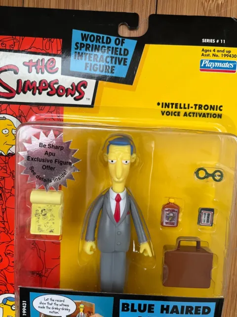 Bnib Playmates Interactive The Simpsons Series 11 Blue Haired Lawyer Figure Wos 2