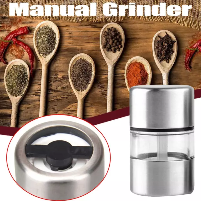 Kitchen Mill Manual Stainless Steel Salt and Pepper Mill Grinder Mull Deco