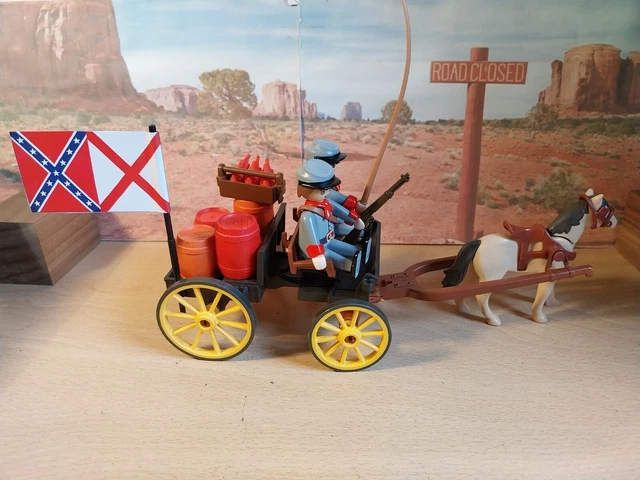 PLAYMOBIL WESTERN SUDISTE régiment d'infanterie du Texas EUR 69,00 - FR