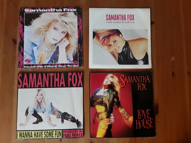 Samantha Fox   Lot De 4 Disques Vinyles  45T Originaux