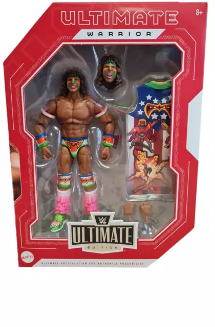 WWE Ultimate Edition The Ultimate Warrior Action Figure **Damaged Outer Box**
