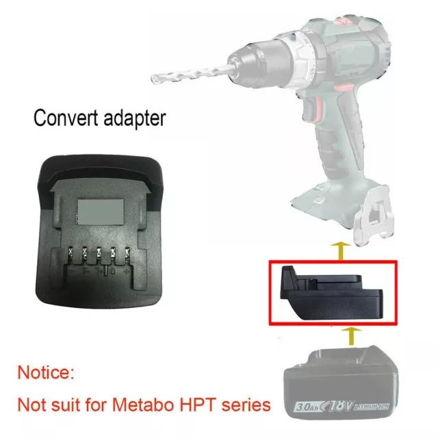 Adaptateur de batterie pour Metabo pour outils 18 V outil sans soudure connexion