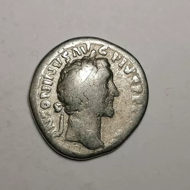 Roman Silver Denarius Coin of Antoninus Pius (138-161 AD )