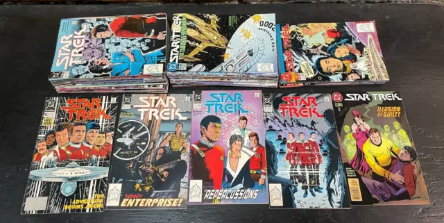 Star Trek, 1989 DC Series.  Lot of 75 Issues ( Out of 80 ) + 3 Annuals+Mini Ser!