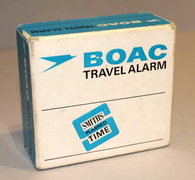 Boac Vintage Airline 1960S Smiths Wind Up Travel Alarm Clock Broken B.o.a.c.