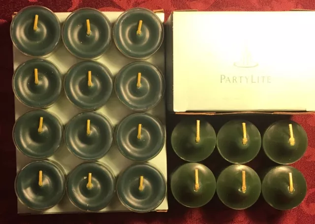 PartyLite EVERGREEN Tealight & Votive Candles New LOT 18 NIB Christmas Holidays