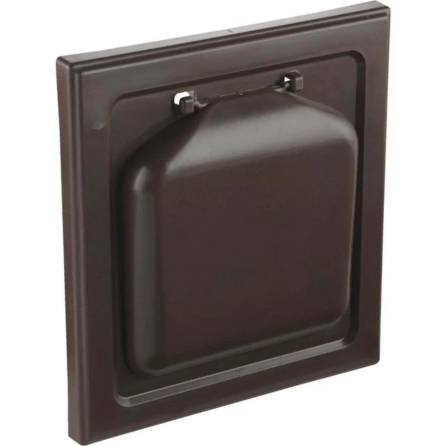 No-Pest 4 In. Brown Plastic Wide Mount Dryer Vent Hood NPWRB No-Pest NPWRB 4 In.